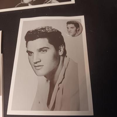5 ELVIS NOTE CARDS W/PINS AND A SINGING DOG