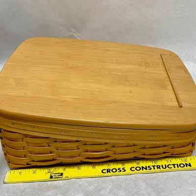 Vintage 2004 Longaberger Handmade Notepad Note Pal Basket New