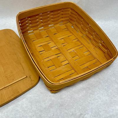 Vintage 2004 Longaberger Handmade Notepad Note Pal Basket New