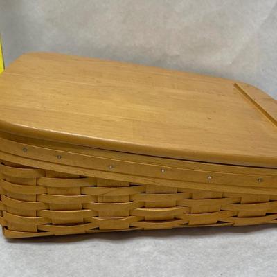 Vintage 2004 Longaberger Handmade Notepad Note Pal Basket New