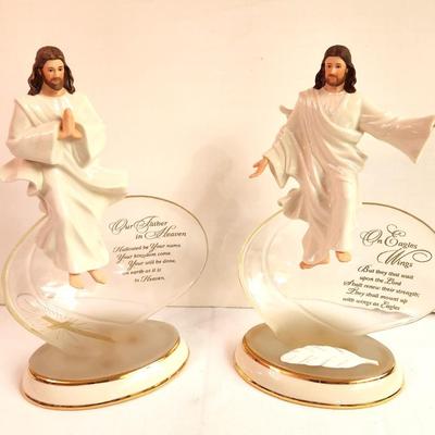 Lot #13 Lenox "Our Lord of Inspiration" series - Lot of 2 Figurines