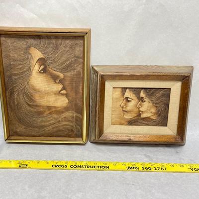 Framed Pair of Sepia-Tone Portraits by Wesson