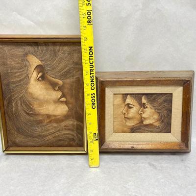 Framed Pair of Sepia-Tone Portraits by Wesson