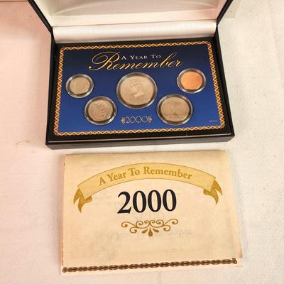 Lot #21 2000 Year to Remember Coin Set in Case