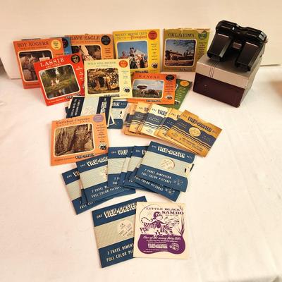 Lot #22 Vintage Bakelite View Master in Box LITTLE BLACK SAMBO - lots of other reels