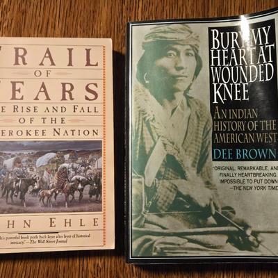 'Trail of Tears' and 'Bury My Heart at Wounded Knee' Books