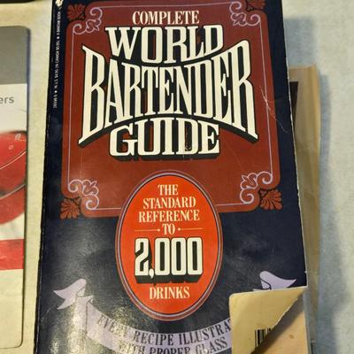 'Bartender Guide' Book and Wine Tools