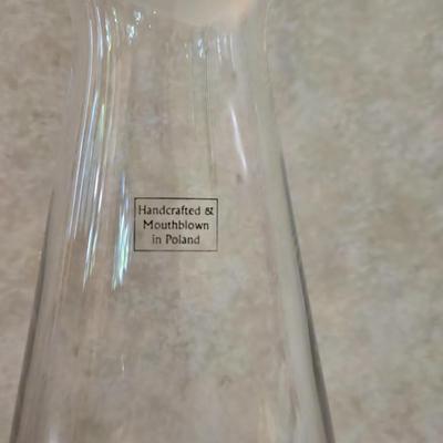 Mouth blown Glass Decanter made in Poland