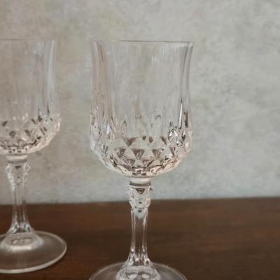 (12) Crystal Sherry Glasses