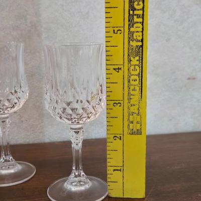 (12) Crystal Sherry Glasses
