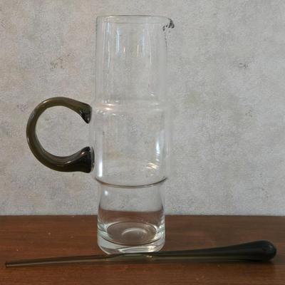 Mid Century Modern Martini Glass Pitcher