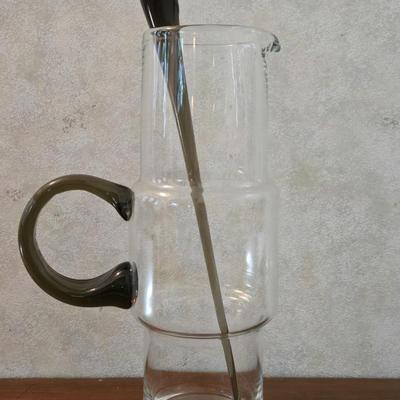 Mid Century Modern Martini Glass Pitcher
