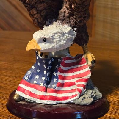 Eagle with American Flag