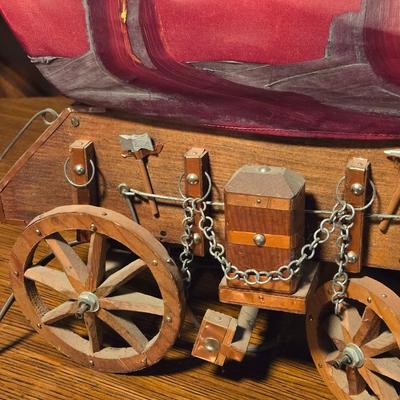Handpainted Cover Wagon Lamp