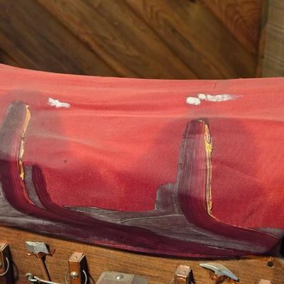 Handpainted Cover Wagon Lamp
