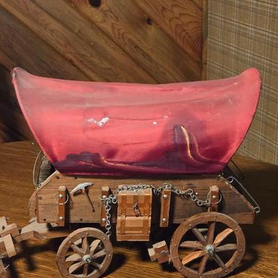 Handpainted Cover Wagon Lamp