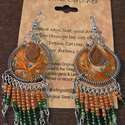 Dreamcatcher Beaded Earrings