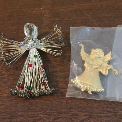 (2) Angel Brooches