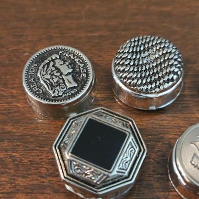 Silver Tone Button Covers