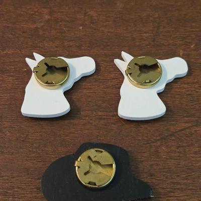 Painted Wood Button Covers