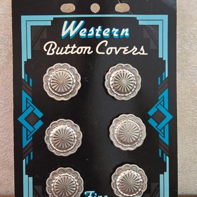Pewter Button Covers