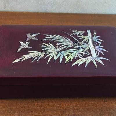 Mother of Pearl Inlay Trinket Box
