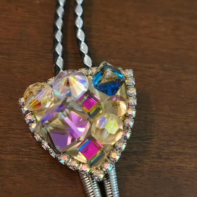 Women's Crystal & Rhinestone Bolo Tie