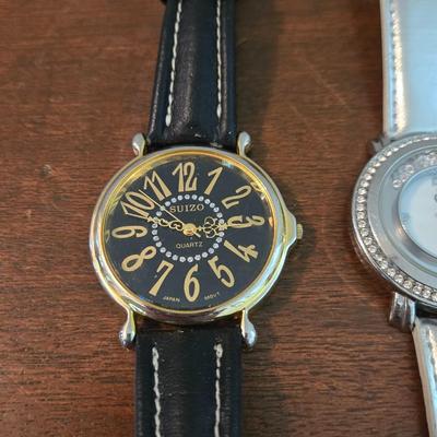 (3) Crystal Adorned Wrist Watch