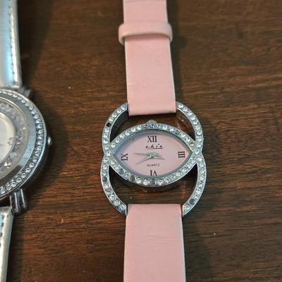 (3) Crystal Adorned Wrist Watch