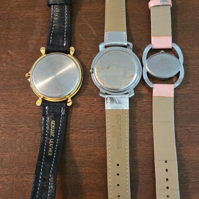 (3) Crystal Adorned Wrist Watch