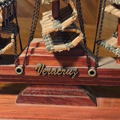 Veracruz Wood Ship Pen Holder
