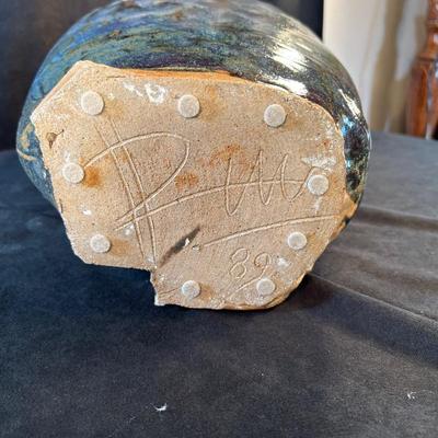 Lot 1. Handmade Pottery Art Piece Vase