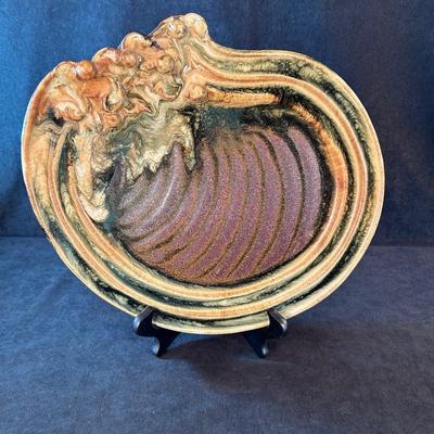 Lot 2. Handmade Pottery Platter Art Piece