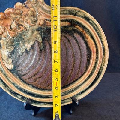 Lot 2. Handmade Pottery Platter Art Piece