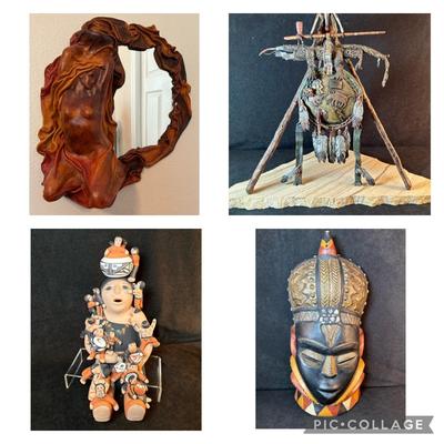 Lot 2.5 Mirror -- Leather Sculpture of Nude