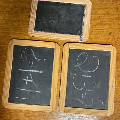 3 small chalkboards