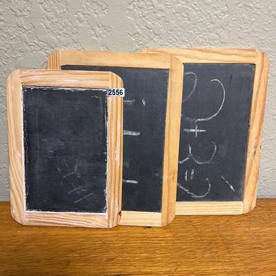 3 small chalkboards
