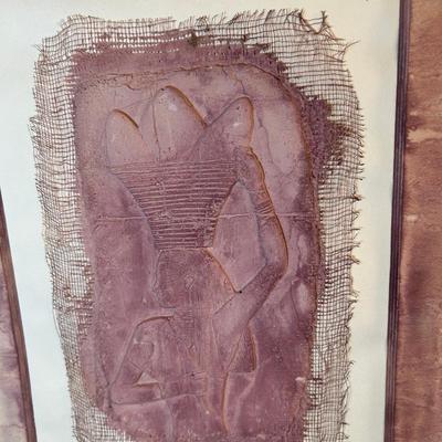 Lot 8. Egyptian-Style Mixed Media Art Piece