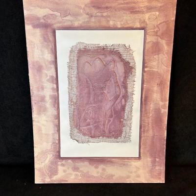 Lot 8. Egyptian-Style Mixed Media Art Piece
