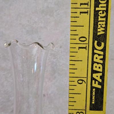 (3) Glass Vases- including a Cut Glass Vase