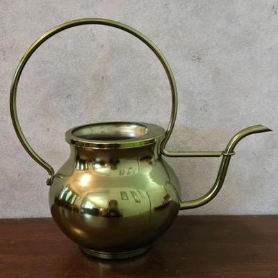 Brass Color Metal Telefloral Water Can Vase