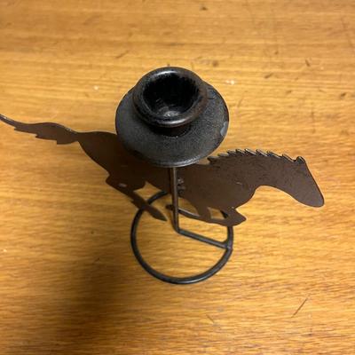 Horse candle holder