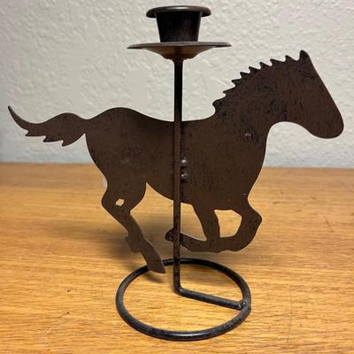 Horse candle holder