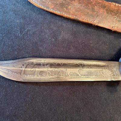 Lot 17. Collectible Knife with Leather Sheath