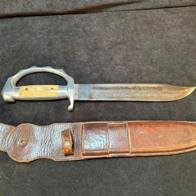 Lot 17. Collectible Knife with Leather Sheath