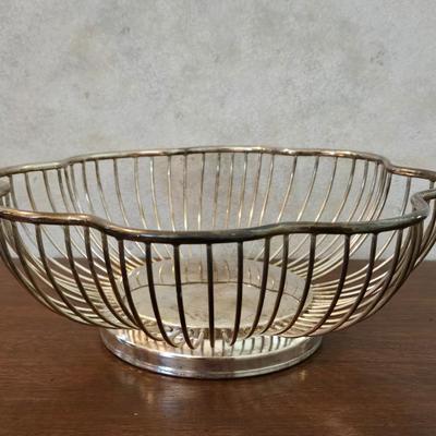 Silverplate Cage Bowl