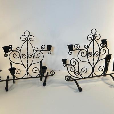 Lot 22. Wrought Iron Decor Pieces