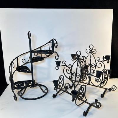 Lot 22. Wrought Iron Decor Pieces
