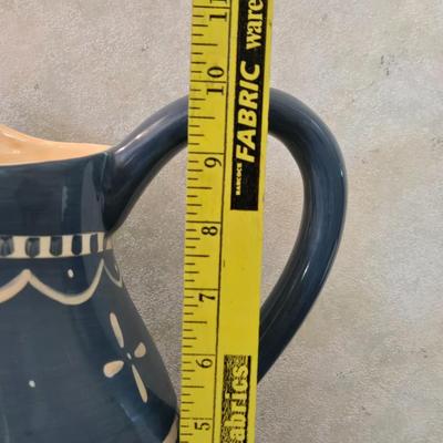 Susan Winget Ceramic Blue and White Pitcher