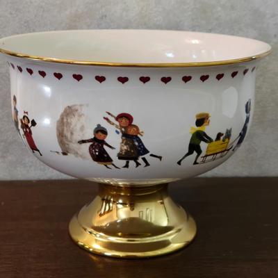 Charles Wysocki Decorative China Bowl